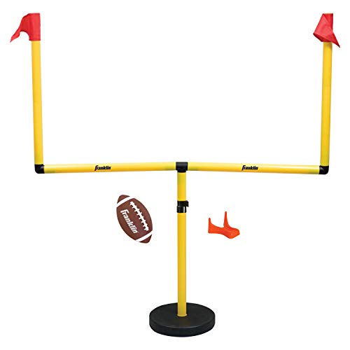 Youth Football Goal Post Set with Mini Football - Adjustable 4'-6'
