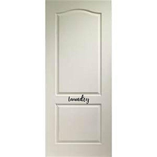CreativeSignsnDesigns Door Vinyl Decal - Pantry, Restroom, Closet Water, Closet, Laundry, Office, toilettes, Bathroom (Laundry, Black)