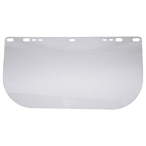 Jackson Safety Faceshield Window for Jackson Safety Headgear, 8" x 15.5" x 0.04", PETG, Unbound, Clear (Case of 12), 29104