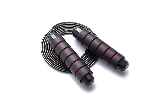 Adjustable Jump Rope for Fitness - Tangle-Free Skipping Rope with Foam Handles