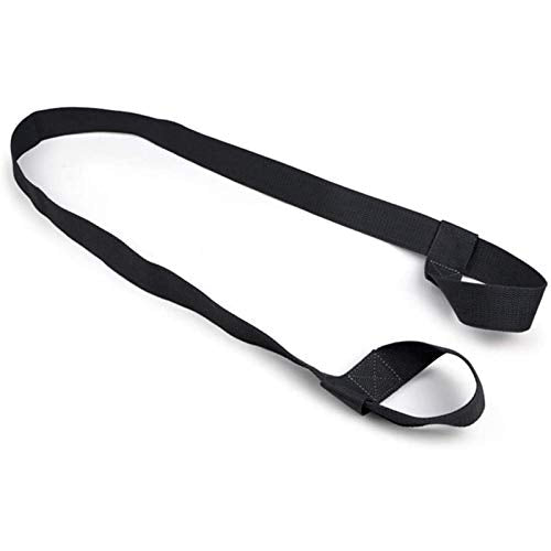 Adjustable Yoga Mat Strap - Durable Cotton Sling - Black