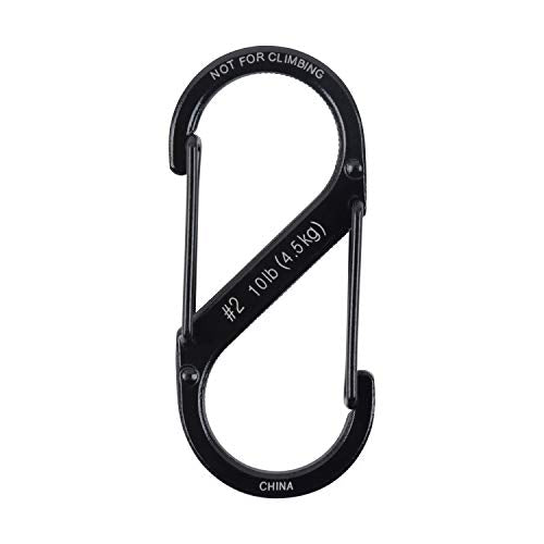 Dual Gated Stainless Steel Carabiner S-Biner #2 - 3 Pack
