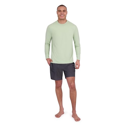 Spyder Men’s Long Sleeve Rashguard Large Laurel-a – Quick-Dry Swim Shirt UPF 30+