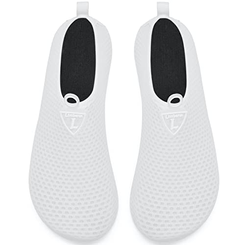 Water Shoes for Women & Men - Swim Beach Shoes 8-8.5/W7-8 - White