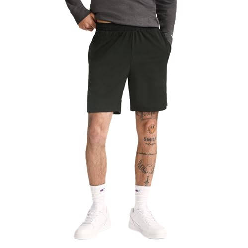 Champion Men's 7-Inch Inseam Sport Shorts Large Black - Lightweight, Moisture-Wicking Activewear