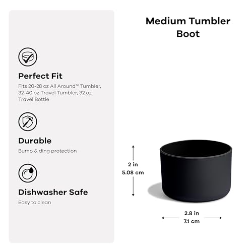 Medium Oat Tan Tumbler Boot - Silicone Protector for 32-40 Oz Tumblers