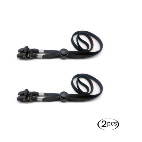 Adjustable Cowboy Hat Chin Strap - Windproof Anti-Loss Hat Band (2 Pack)