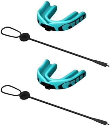 Velocity Champion Junior Mouthguard - 2 Pack in Black & Carolina Blue | Ages 5-10 - Perfect for Sports & Martial Arts