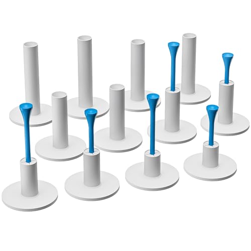 Unbreakable Rubber Golf Tees Set for Mats - 32 Pcs, 6 Sizes