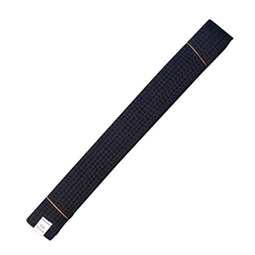 Taekwondo Cotton Martial Arts Ranking Belt for Kids - Black, 220cm