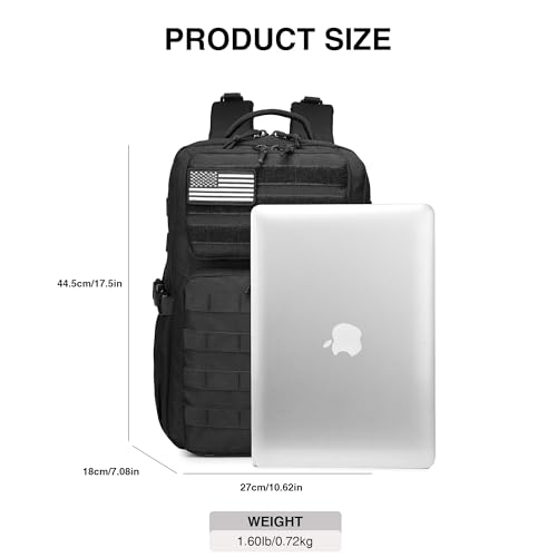 Waterproof Military Tactical Backpack 25L-45L Daypack with Molle System