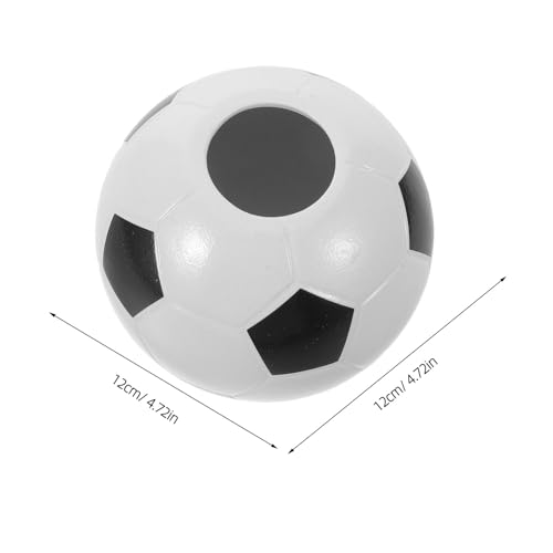 Ceramic Soccer Ball Pen Holder - 12x12x11cm Sports Desk Organizer
