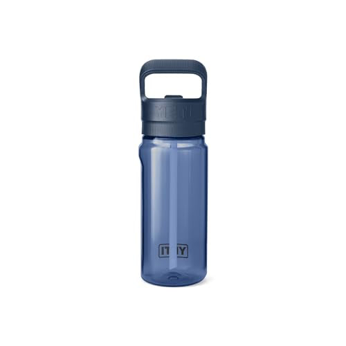 600 mL Yonder Water Bottle with Straw Cap - Navy