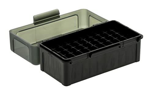 Hinge-Top Ammo Box - 50 Count for Ammo Storage and Organization
