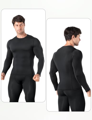 Men's Long Sleeve Compression Shirt - Black, Medium