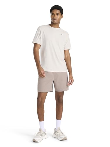 Men's Short Sleeve Crewneck T-Shirt - Lightweight Cotton-Poly Jersey - Medium / Pumice Stone