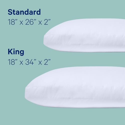 Casper Essential Pillow - Standard Down-Alternative Bed Pillow, Medium Support