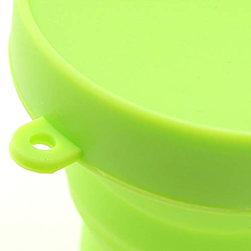 Collapsible Silicone Cup - 6.76oz Portable Folding Mug with Lid
