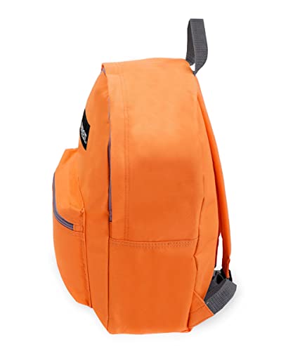 Everest 1045K Basic Orange Backpack 15-Inch Lightweight Travel & School Bag