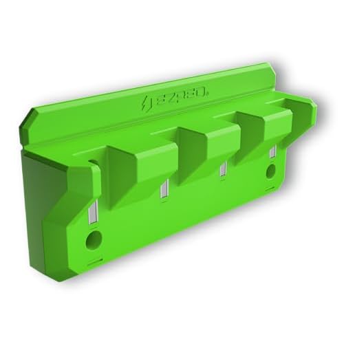 EZRED EZPB4-G Magnetic 4 Slot Pry Bar Holder with Mounting Holes Non-Marring TPEE Low Profile Design Organization