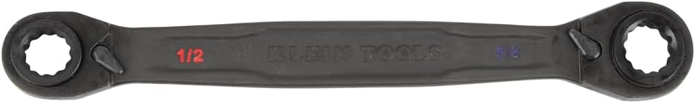 4-in-1 Reversible Ratcheting Box Wrench Set - Klein Tools, SAE, 2-Piece, 1/4 to 3/4-Inch