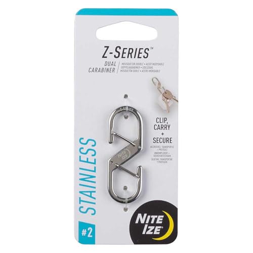 Z-Series Dual Carabiner - Size #2, Double Gated Steel Clip
