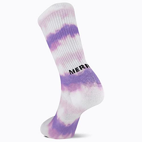 Hydro Moc Crew Socks - Breathable Mesh, Small-Medium, Purple