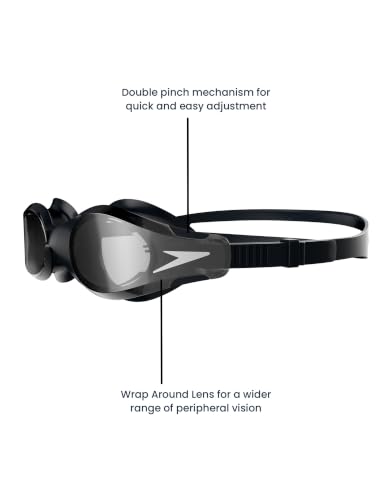 Speedo Unisex Adult Swim Goggles Hydrosity Black/Oxid Grey/Smoke 2.0