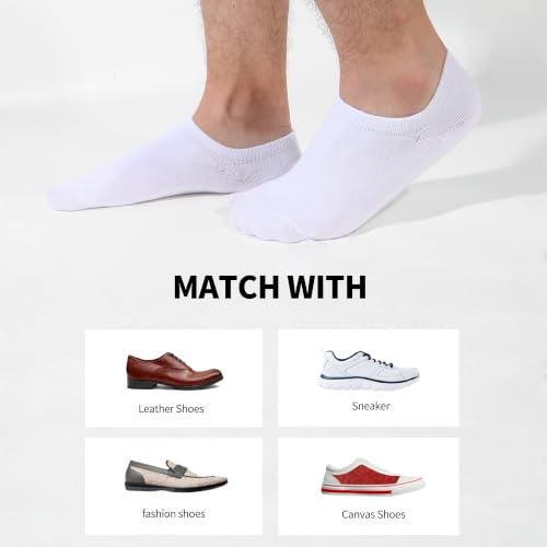 Nroktia 6/10 Pairs Non-Slip No Show Socks Men's & Women's Low-Cut