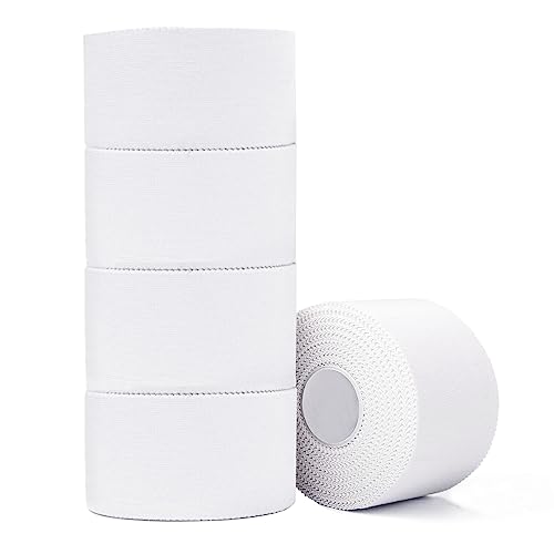 Athletic Tape 5 Pack - Strong White Sports Tape for Joint Support