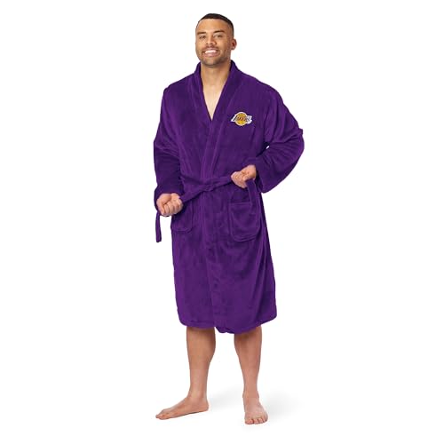 Northwest Lakers Silk Touch Bathrobe - Unisex Officially Licensed Large-X-Large