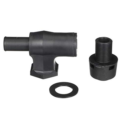 Attwood 1674-6 90° P-Trap Fuel Tank Vent Black with Black Vent Head - Standard Mount, 5/8-Inch Hose, Ethanol Compatible