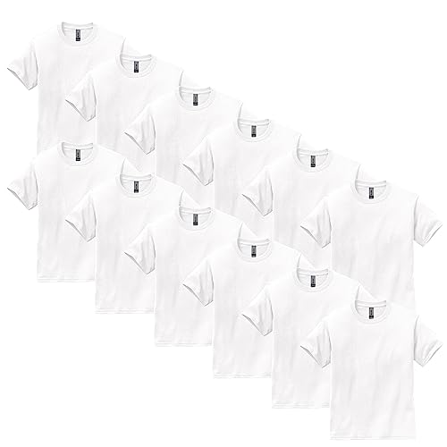 Gildan Youth Ultra Cotton T-Shirt Small White Multipack - Style G2000B