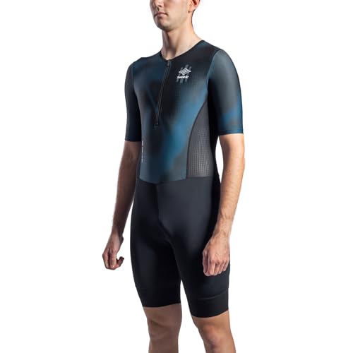 Men's Short Sleeve Triathlon Suit for Swimming, Cycling & Running