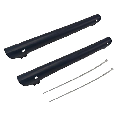 Bike Chainstay Protector - Black, 2pcs with Cable Ties