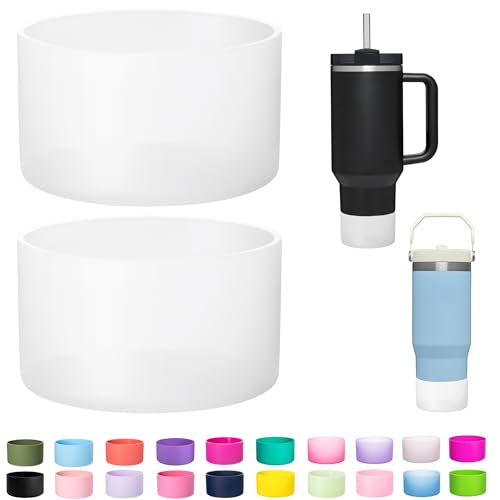 Silicone Boot for Stanley Cup 30oz & 40oz - Clear 2-Pack