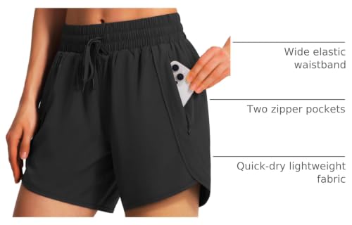 Women's Athletic Running Shorts - Quick Dry, Lightweight with Pockets