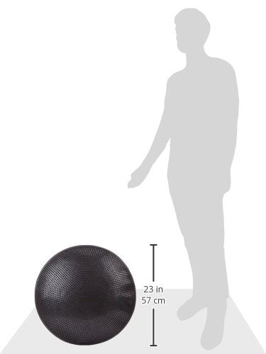 CanDo Inflatable Balance Disc 23.6" Diameter Black for Seat & Exercise