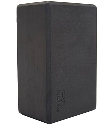 Premium Foam Yoga Block - 4 Inch Thick, Non-Slip Black