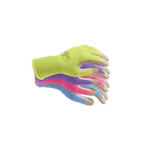 370 Nitrile Grip Coated Work Glove - Assorted Colors 4-Pack