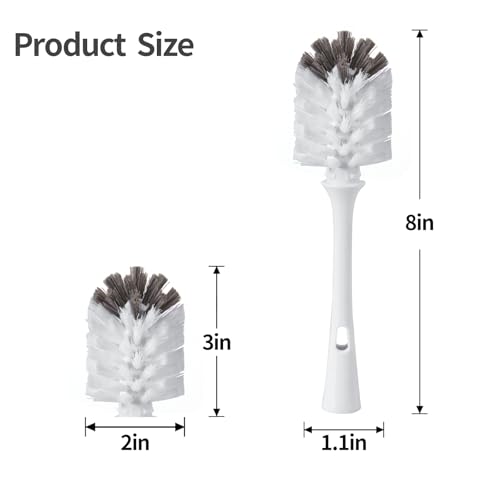 Bottle Brush Replacement Head - 2 Pack for Effective Cleaning