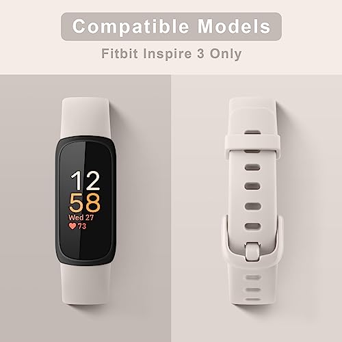 Adjustable Sport Bands for Fitbit Inspire 3 - Starlight