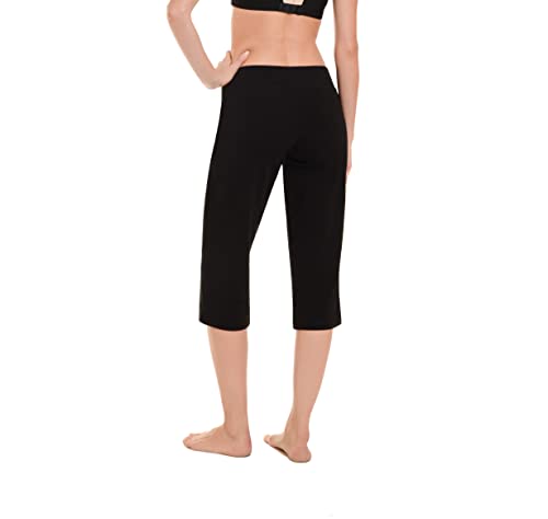 Danskin Women's Sleek Fit Yoga Crop Pants - Black, 2X