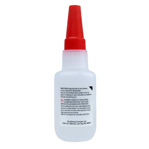 Fletch Fuse Instant Glue for Vanes, Feathers & Nocks - 1/2 oz