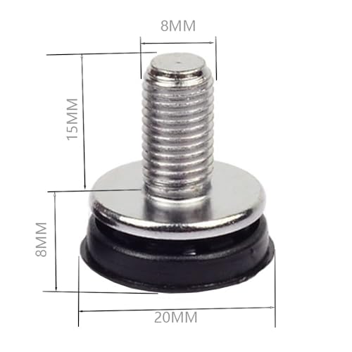 8mm x 15mm Hex Head Crank Arm Bolts - Pack of 2