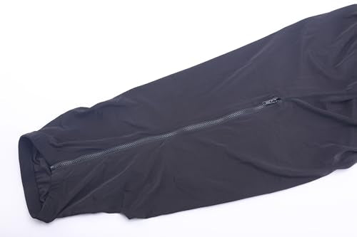 LEAFOREST Horse Slinky Hood with Zipper - Black Large Stretch Mane Cover