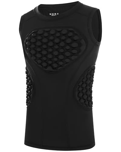 Youth Baseball Chest Protector Compression Shirt - Black, Medium
