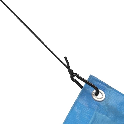 25-Foot Hoist Rope with Carabiner for Lifting Gear