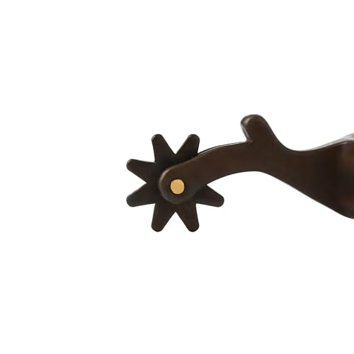 Weaver Leather Men's Equestrian Spur with Antiqued Finish 2-Inch Shank
