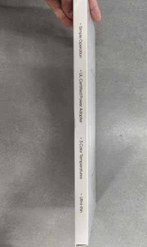 GOODEA Plug-in Under Cabinet Lights, 12inch Ultra Thin LED Dimmable Closet Lights with Memory Function, 3 Color Temperature Under Counter Lights for Kitchen, Cabinet, Workbench, Bookshelf, Desk